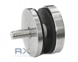 Adaptador de vidrio 40/4mm DIN 7991 orificio 8,5mm, AISI 304, SATINADO