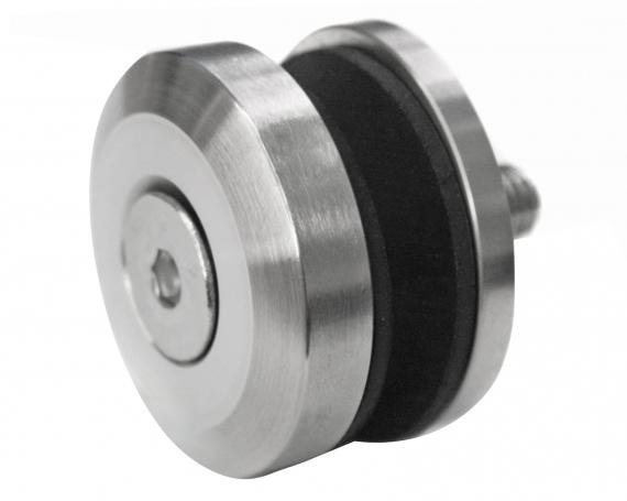 Foto Adaptador de vidrio 40/4mm DIN 7991 orificio 8,5mm, AISI 304, SATINADO