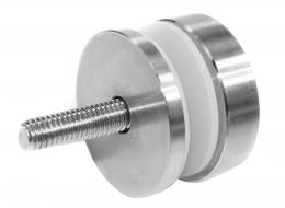 Adaptador de vidrio 40/4mm orificio 8,5mm, AISI 304, SATINADO