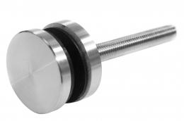 Adaptador de vidrio 40/8mm M10 (frente plano), AISI 304, SATINADO