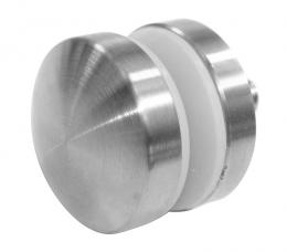 Adaptador de vidrio 40/8mm orificio 10,5mm, AISI 304, SATINADO