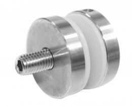 Adaptador de vidrio 40/8mm orificio 10,5mm, AISI 304, SATINADO