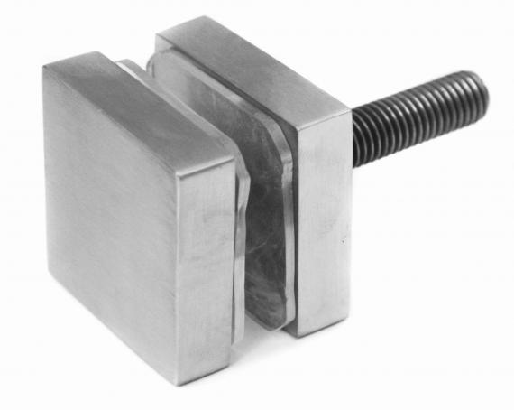 Foto Soporte para vidrio 40x40mm esp. 10mm, AISI 304, SATINADO