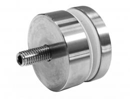 Adaptador de vidrio 50/15mm rosca M10, AISI 304, SATINADO