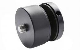 Adaptador de vidrio Ø 50/20 mm M10, AISI 304, RAL 7016 mate