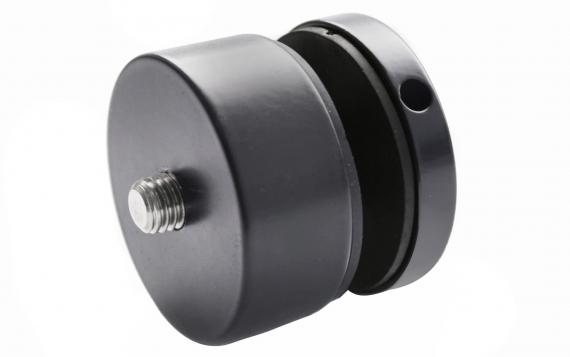 Foto Adaptador de vidrio Ø 50/20 mm M10, AISI 304, RAL 7016 mate