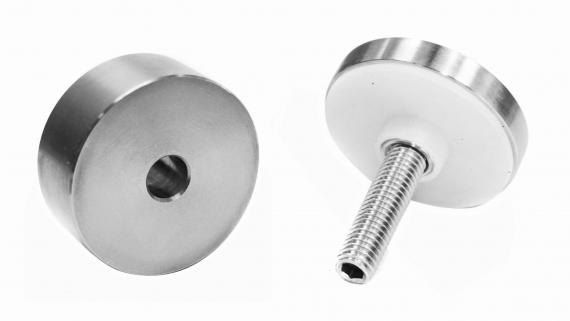 Foto Adaptador de vidrio 50/20mm orificio 10,5mm, AISI 316, SATINADO