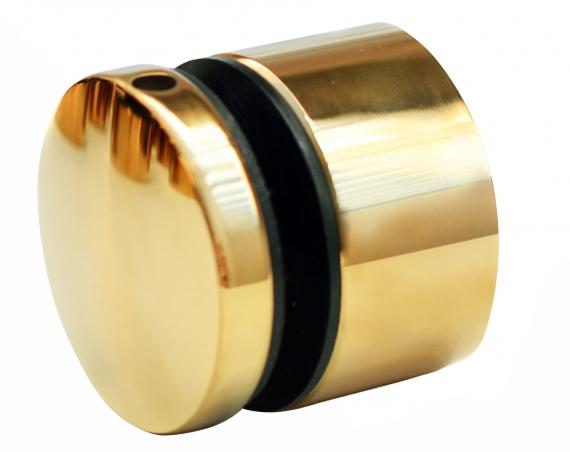 Foto Adaptador de vidrio 50/20mm rosca M10, AISI 304, DORADO Pulido