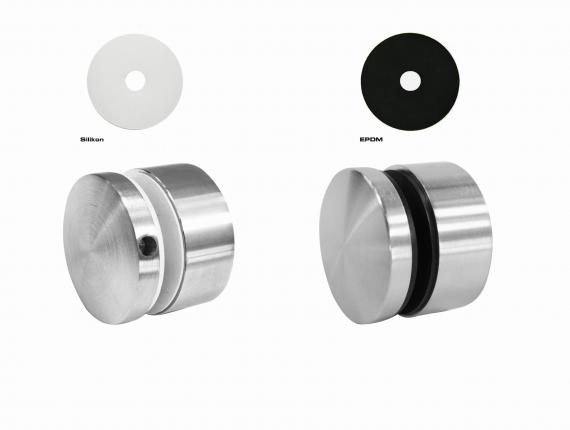 Foto Adaptador de vidrio 50/20mm rosca M10, AISI 304, SATINADO