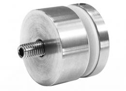 Adaptador de vidrio 50/20mm rosca M10, AISI 304, SATINADO