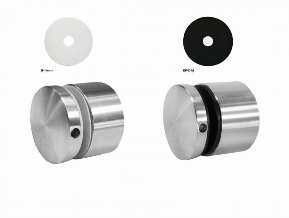 Foto Adaptador de vidrio 50/25mm rosca M10, AISI 304, SATINADO