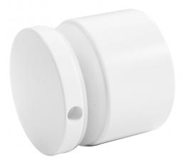 Adaptador de vidrio Ø 50/30 mm M10, AISI 304, RAL 9003 mate