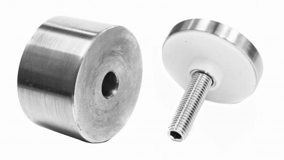 Foto Adaptador de vidrio 50/30mm orificio 10,5mm, AISI 304, SATINADO