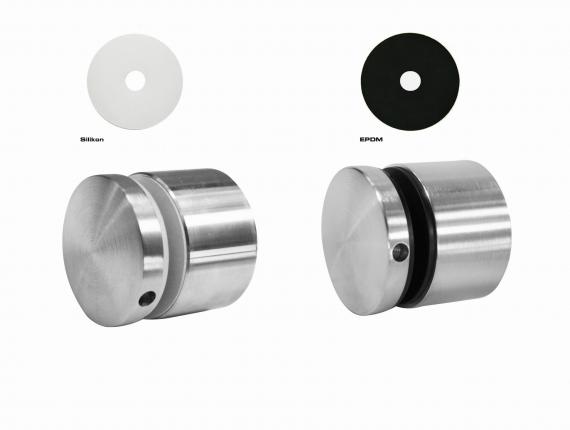 Foto Adaptador de vidrio 50/30mm rosca M10, AISI 304, SATINADO