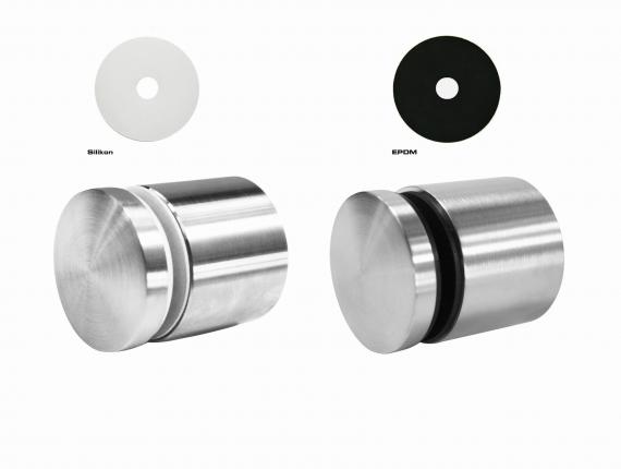 Foto Adaptador de vidrio 50/40mm rosca M10, AISI 304, SATINADO