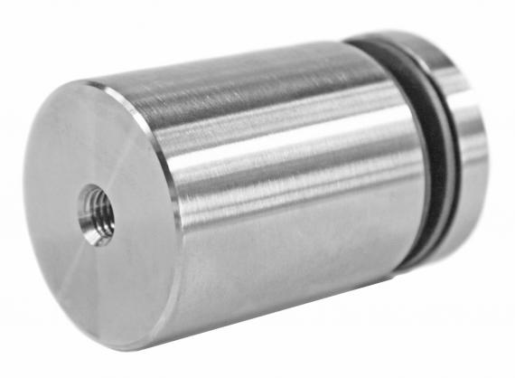 Foto Adaptador de vidrio 50/60mm rosca M10, AISI 304, SATINADO.