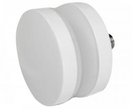 Adaptador de vidrio Ø 50/8 mm M10, AISI 304, RAL 9003 mate