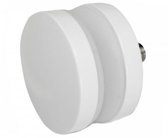 Foto Adaptador de vidrio Ø 50/8 mm M10, AISI 304, RAL 9003 mate