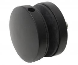 Adaptador de vidrio Ø 50/8 mm M10, AISI 304, RAL 9005 mate