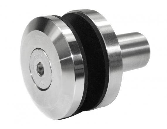 Foto Adaptador de vidrio 50/8 mm rosca M10 con casquillo, AISI 304, SATINADO