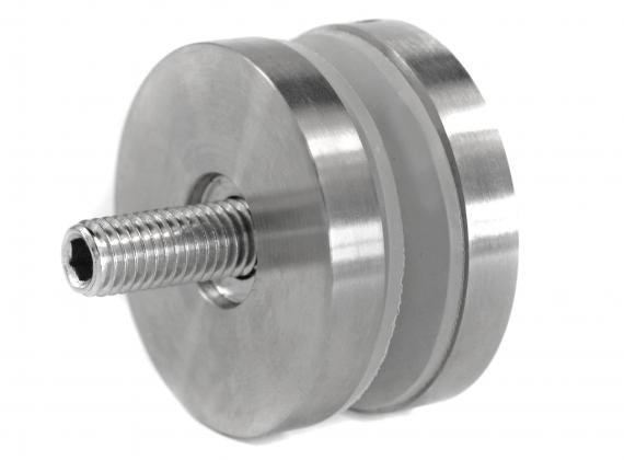 Foto Adaptador de vidrio 50/8 mm rosca M12, AISI 304, SATINADO.