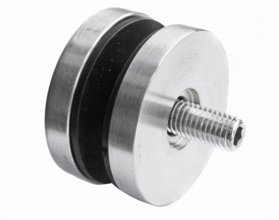 Foto Adaptador de vidrio 50/8 mm rosca M12, AISI 304, SATINADO