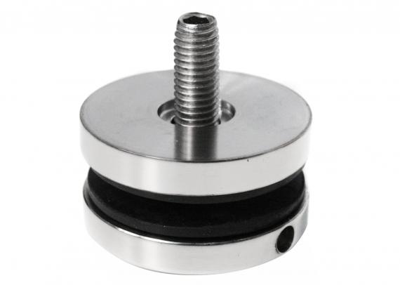 Foto Adaptador de vidrio 50/8mm orificio 10,5mm, AISI 304, Pulido