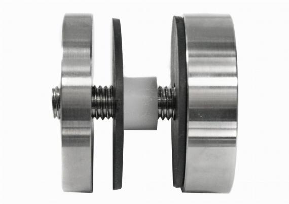 Foto Adaptador de vidrio 50/8mm orificio 10,5mm (frente plano), AISI 304, SATINADO