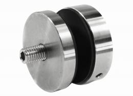 Adaptador de vidrio 50/8mm orificio 10,5mm (frente plano), AISI 304, SATINADO