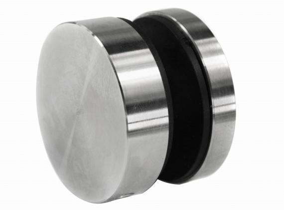 Foto Adaptador de vidrio 50/8mm orificio 10,5mm (frente plano), AISI 304, SATINADO