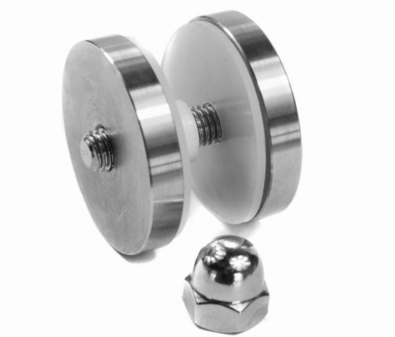 Foto Adaptador de vidrio 50/8mm tuerca ciega, AISI 304, SATINADO