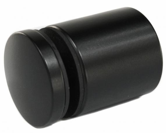 Foto Adaptador de vidrio Ø 50 mm, dist. 50 mm, roscado, AISI 304, RAL 9005 mate