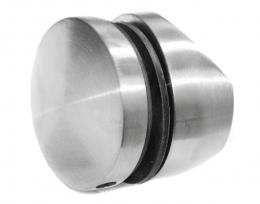 Adaptador de vidrio 50 mm para tubo Ø42,4 mm, orificio 10,5 AISI 304, SATINADO