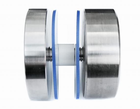 Foto Adaptador de vidrio Ø 60 mm, dist. 20 mm, AISI 304, SATINADO