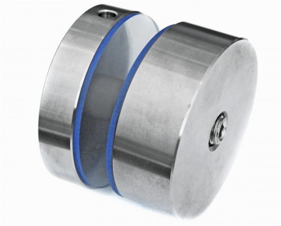 Foto Adaptador de vidrio Ø 60 mm, dist. 20 mm, AISI 304, SATINADO