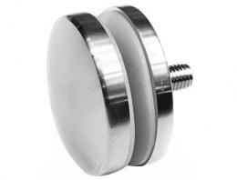 Adaptador de vidrio Ø70mm, esp. 8mm, AISI 304, SATINADO