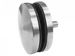 Adaptador de vidrio Ø70mm M10, esp. 8mm, AISI 304, SATINADO