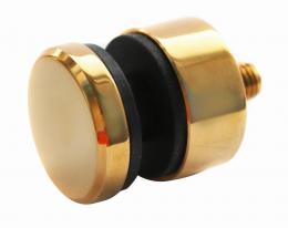 Adaptador de vidrio fi 30/13 mm M8, AISI 304, DORADO Pulido