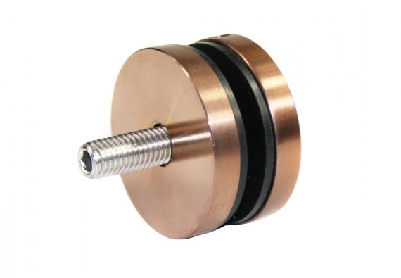 Foto Adaptador de vidrio fi 50/8 mm M10, AISI 304, COBRE SATINADO