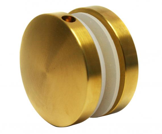 Foto Adaptador de vidrio fi 50/8 mm M10, AISI 304, DORADO SATINADO