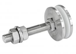 Rótula móvil fi 60 mm M14, AISI 316, SATINADO