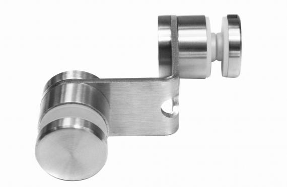 Foto Adaptador de vidrio para vidrio 90°, rótula 30 mm, con orificio de montaje Ø10,5 mm, AISI 304, SATINADO