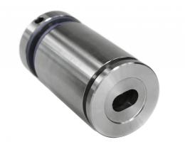 Adaptador para vidrio Ø35/50 mm, distancia regulable M8, AISI 304, SATINADO