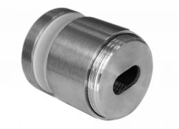 Adaptador para vidrio Ø50/30 mm, distancia regulable, AISI 316, SATINADO