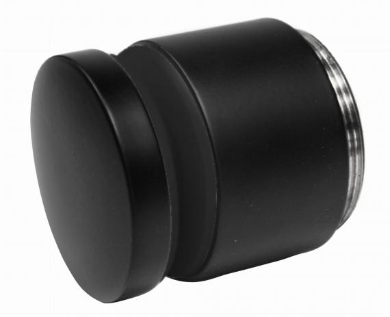 Foto Adaptador para vidrio Ø50/30 mm, distancia regulable, orificio 26 mm, AISI 304, RAL 9005 MATE