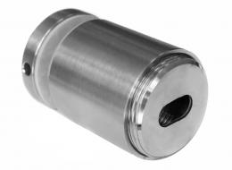 Adaptador para vidrio Ø50/50 mm, distancia regulable, AISI 316, SATINADO