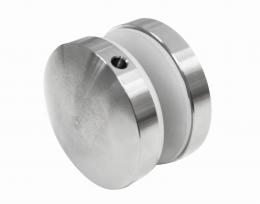 Adaptador para vidrio Ø50 mm, conexión de dos vidrios, AISI 304, SATINADO