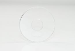 Almohadilla plástica 38x10,5x2 mm, TRANSPARENTE