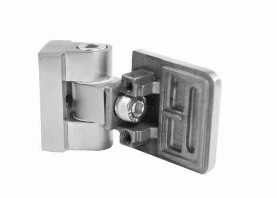 Foto Articulación de manilla para montaje en superficie plana, AISI 316, SATINADO