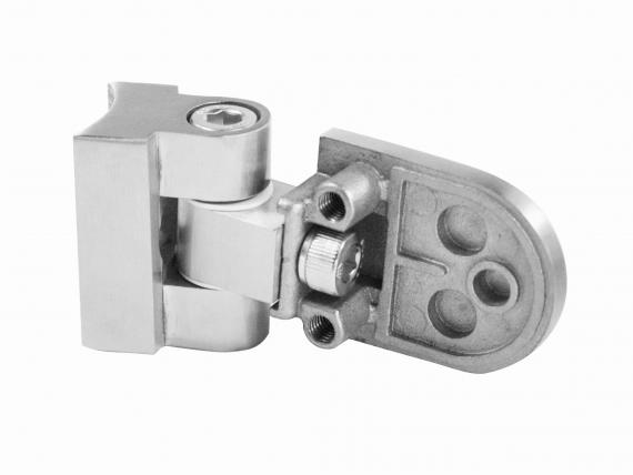 Foto Articulación de manilla para montaje en tubo 42,4 mm, AISI 316, SATINADO